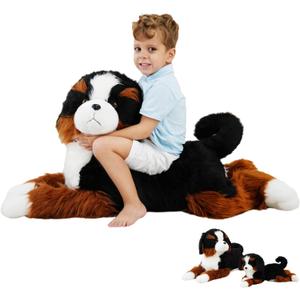 Giant Dog Stuffed Animals, Bernese Mountain Dog Stuffed Animal, Soft Large Puppy Plush for Kids & Adults, 40 inch, 4.5 lbs