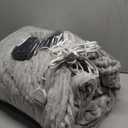 Bedsure GentleSoft Electric Blanket Twin - Soft Ribbed Flannel Heated Blanket, Heating with 10 Time Settings, 6 Heat Settings, and 8 hrs Timer Auto Shut Off, Gifts for Grandma (62"x84", Light Grey) (02 - Harbor Mist)