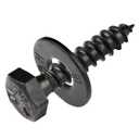 1/4 x 1 (100 Pack) Lag Screw Kit, 100 Screws and 100 Washers, Ceramic Black Ruspert Coating for Exterior Use, Meets ASTM A307 and ASME B18.2.1, Industrial/Commerical Grade by Makers Bolt