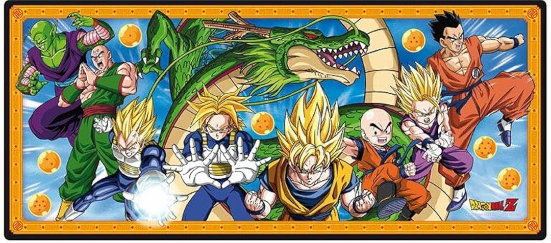 ABYstyle Dragon Ball Z Goku and Friends Fighters Gaming Mousepads 35"" x 16"" Non Slip Rubber Mouse Pads Office Rectangle Mouse Mat Gift, Large