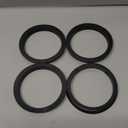 Car Wheel Hub Centric Rings Durable Wheels Center Shaft Shock Absorbing Hubrings Black 4 Pcs OD 84.1mm to ID 71.6mm Polycarbonate Durable Material