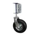 Shepherd 8" Pneumatic Spring-Loaded Gate Caster Wheel, Universal Mount Heavy-Duty 360 Swivel Gate Wheel, 200-lb. Load Capacity, Black