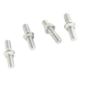 M10-1.25x48mm Exhaust Manifold Flange Studs Nuts Kit Compatible with Toyota/Nissan/Honda (Pack of 4 Pairs Studs&Nuts)