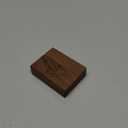 Wooden Engagement Ring Box Small Slim Flat Ring Case for Proposal,Wedding (Hand in hand)