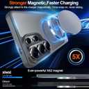 For Samsung Galaxy S26 Ultra Case with Kickstand,1*Screen Protector,[Compatible with Magsafe]Translucent Matte Military-Grade Protection,Magnetic Phone Case for Samsung Galaxy S26 Ultra,6.9"-Gray