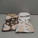 Baby Cloth Diapers Set - 4 Pack with 4 Inserts & 1 Wet/Dry Separation Bag, Reusable Infant Toddler Nappy, Adjustable Pocket Diapers for Baby Boys and Girls (6-33 pounds, 0-3 Years)