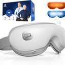 BOB AND BRAD Zero Pro Ultra-Quiet Eye Massager with Heat and Cooling, FSA Eligible HSA Lightweight Eye Massager with Scroll Button for Headache Migraine Dry Eyes Relief, Birthday Gifts for Women Men