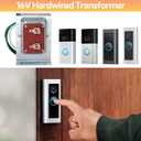 Doorbell Transformer for Ring Video Doorbell, 16v 30va Hardwired Doorbell Chime Transformer Power Supply, Compatible with Ring, Nest Hello, Wyze and Eufy Video Doorbells