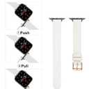 3 x Color-Changing Outdoor Smart UV-Sensing Sports Band (White to Pink) (44/45/46/49/42mm(Series 3 2 1))