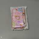 for iPhone 16 Plus Wallet Case with Card Holder, Cute 3D Oil Painting Floral Crossbody Case with Kickstand [Screen Protector+Camera Lens Protector] Flip Cover for iPhone 16 Plus, Rose Gold