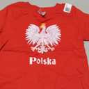 Polish Eagle Poland Coat of Arms Polska Patriotic T Shirts for Men and Women Tees, 2T