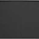 60 x 60cm Washer Dryer Top Cover, Silicone Non Slip Protective Mat with Raised Edges, Easy to Clean and Store, Suitable for Laundry, Kitchen, Pet Feeding Mats, Coffee Mats (Black)