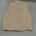 Verdusa Women's Crop Tops Old Money Clothes Sleeveless High Mock Neck Knit Fitted Basic Tank Top Large