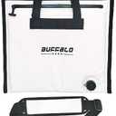 Buffalo Gear Insulated Cooler Bag - 20x18in Bait Cooler, Waterproof Fish Kill Bag (White)