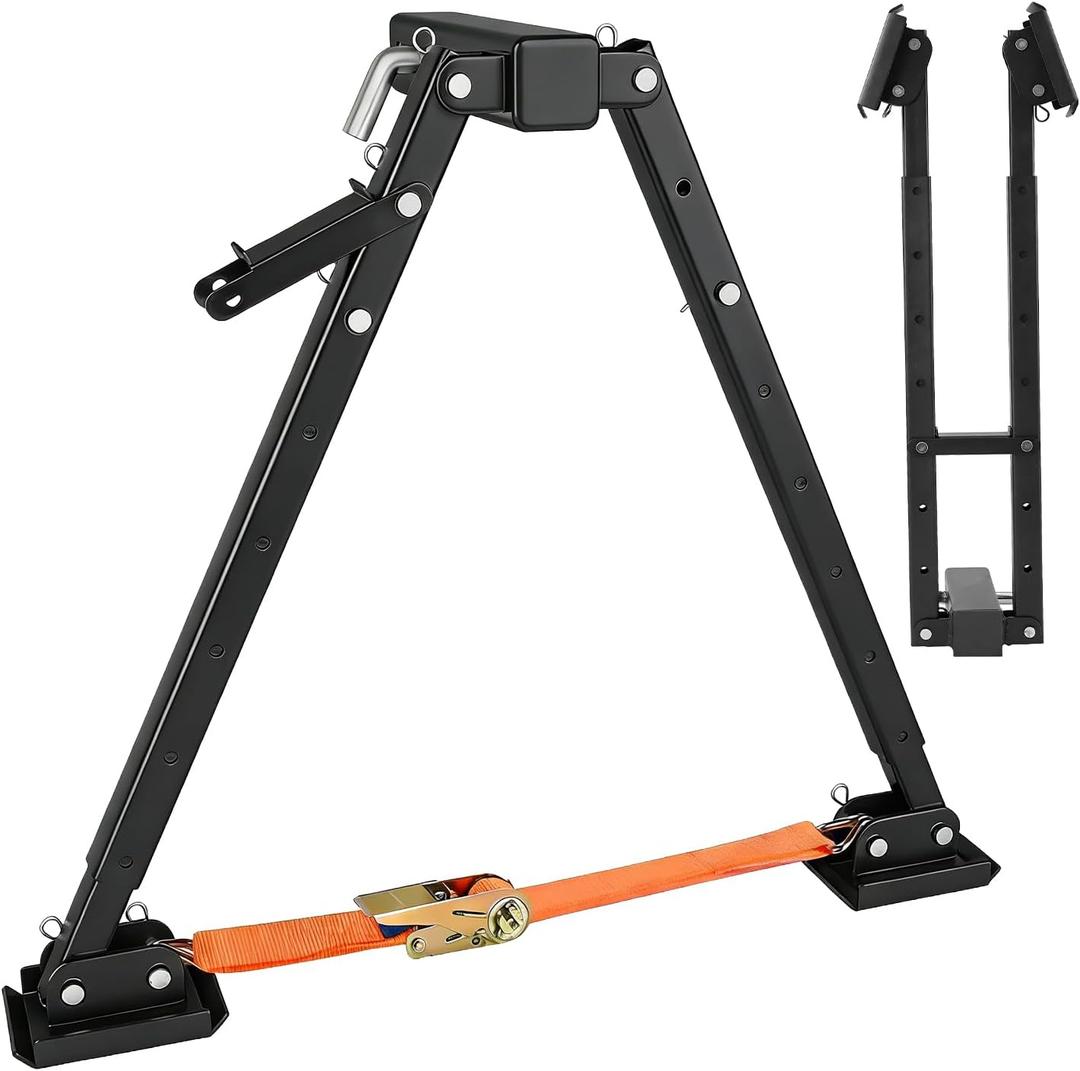 17''-30'' Foldable Retractable RV Hitch Stabilizer for 2" Hitch Receivers