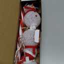 Newhale Set of 3 Snowman Solar Christmas Decorations, 8 Modes Solar Garden Lights, Candy Cane Christmas Stake Light, Outdoor Xmas Decor for Yard, Patio, Pathway (White)