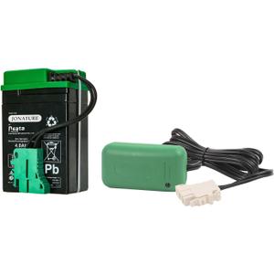 6V Battery + Charger Combo Kit for Peg Perego for John-Deere Express/for John-Deere Utility Tractor/Li Red Tractor Children Ride on Car (6V 4AH Battery + Charger)