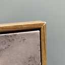 Framed Misty Forest Wall Art,Muted Dark Vintage Foggy Tree Landscape Prints, 24"Lx8"W