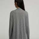 Long Sleeve Thin Cardigans for Women Lightweight Casual Loose Open Front Cardigan Soft Sheer Cover Up Grey (Gray, S)