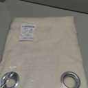 NICETOWN Natural Linen Curtains 84 inch Long 2 Panels Set, Grommet Top Thick Linen Burlap Semi Sheer Vertical Drapes Privacy Assured with Light Filtering for Bedroom/Living Room, W55 x L84, Natural