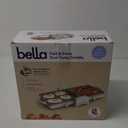 Bella 10"x 20" Ceramic Fold-n-Store Dual Temp Griddle, Fits-anywhere Kitchenware, EverGood Ceramic Nonstick Coating, 2 Temperature Zones up to 400F, Dishwasher Safe Drip Tray, 1500 Watt, Oatmilk