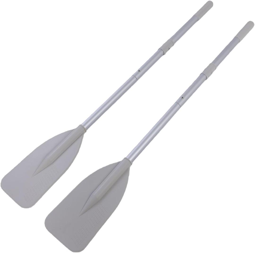 Yosoo Health Gear Aluminum Alloy Dinghy Paddle Set Ribbed Blades, 2 PCS
