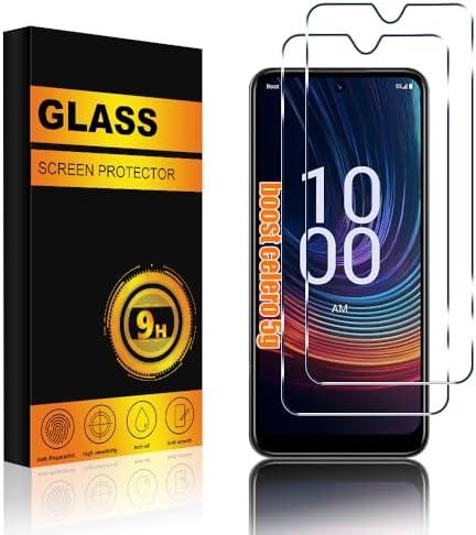 Pusiikeer 4 PACK for Boost Mobile Celero 5G Screen Protector Tempered Glass with 9H Hardness Anti-Scratch Bubble Free Case Friendly Easy Installation