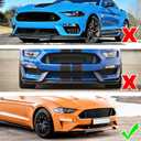 Front Bumper Lip Spoiler for Ford Mustang GT 2018-2023 Matte Black Front Bumper Chin Splitter Diffuser Protector Guard
