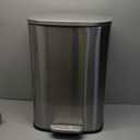 PayLessHere 13 Gallon (50L) in Home Recycling Bin Kitchen Stainless Steel Recycling Bin with Lid Removable Inner Bucket Foot Pedal Soft Close for Office Home Kitchen Garbage Can Trash Bin