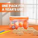 Yplus Eraser Line - Hipolymer Pencil Erasers for School Office, Cute White Rubber Eraser for Kids, Artist No Residues, 6 Pcs Stocking Stuffers for Kids Toddler (Single Color)