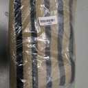 OJIA Outdoor Porch Rug Christmas Front Door Mat 24"x51", Black and Tan Rugs | Washable Striped Outdoor Rugs Front Door Rug Cotton Woven Welcome Mats Small Area Rugs for Entryway/Patio/Entrance Decor