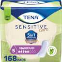 TENA Sensitive Care Incontinence Pads, Bladder Control & Postpartum for Women, Maximum Absorbency, Regular Length, 168 Count