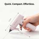 Tilswall Cordless Hot Glue Gun, Fast Preheating with 2000mAh Built-in Battery Hot Melt Glue Gun, 20 Premium Glue Sticks, Mini Glue Gun Ideal for Crafts, DIY Gift, Repairs Pink