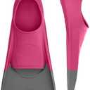 Gintenco Swim Fins, Kids Swim Training Fins for Lap Swimming, Travel Size Flippers with Mesh Bag, Silicone Swimming Fins for Kids Teens Adults Women Men, Size 36-38