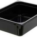 Carlisle FoodService Products 10221B03 StorPlus Half Size Food Pan, Polycarbonate, 4" Deep, Black