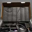 BESy Waterfall Bathroom Faucets 3 Hole Square 8 Inch Widespread Bathroom Sink Faucet Vanity 2 Handle Widespread for Restroom Sink with Pop Up Drain cUPC Supply Hose Brushed Nickel