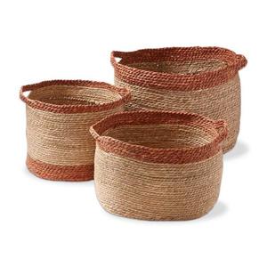 Baskets, Set of 3 for Home, Office, Dorm Room, Living Room, Bedroom, Bathroom, Nursery Storage and Organization (15x15x15in/14x14x14in/12x12x12in)