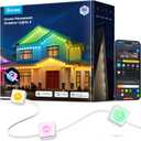 Govee Permanent Outdoor Lights 2, 50ft RGBIC Outdoor Lights with 36 LED Lights, IP67 Waterproof, 100 Scene Modes with 40lm White for Outdoor Decorations, Works with Alexa, Google Assistant, White
