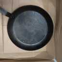 Lodge 12 Inch Carbon Steel Skillet - PFAS-Free Pre-Seasoned Carbon Steel Frying Pan for High-Heat Searing - Long Handle Design for Omelets, Grilling, and Campfire Cooking - Made in the USA
