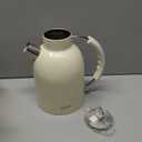 ASCOT Electric Kettle, Stainless Steel Electric Tea Kettle Gifts for Men/Women/Family 1.5L 1500W Retro Tea Heater & Hot Water Boiler, Auto Shut-Off and Boil-Dry Protection (Cream)