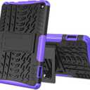 ROISKIN Kickstand Case 2-Layer Heavy Duty Shockproof Kids Cover for 2022 Release Tablet 7 inch Case 12thgeneration Without Screen Protector, Not for 7 inch iPad TCL Samsung ((Horizontal Mode)Flre7case2022release12thgen, Purple)