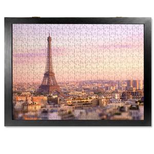 ALL4JIG Premium Wooden Puzzle Picture Frame with 5-Puzzle Storage Capacity for 1000 Piece Puzzles, Tool-Free Easy Assemble Display, Non-Glue Mounting Kit & Hanging Hardware Included (29" x 25")