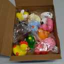 12PCS Rubber Ducks,Toddler Bath Toys,No Hole Bathtub Toys,Baby Pool Toys for 18 Months and Older