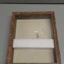 Califortree 8x10 Shadow Box Frame with Linen Back - Sturdy Memory Display Case of Flower, Pictures, Medals and More, Rustic Brown