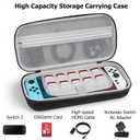 TIGOJH Carry Case Compatible with SWITCH 2, Switch 2 Travel CASE, Nintendo Switch 2 Carrying Case with 10 Game Cartridges and Pocket for Switch 2 Accessories.