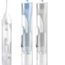 2 Pcs Travel Toothbrush Kit Fold Built-in Toothbrushes Set, Soft Bristles for Travel Camping School Business Trip (Blue, White)