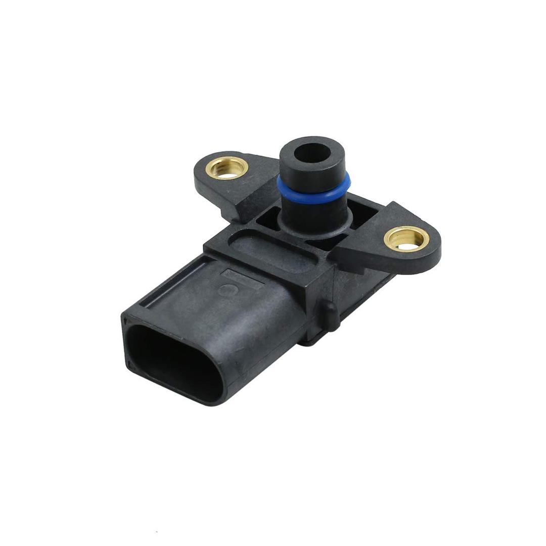 X AUTOHAUX 3 Pins Car Intake Manifold Absolute Air Pressure Sensor 13628617097 DC 12V for BMW E60 E66 E82 E90 E91 X3 X5 M6