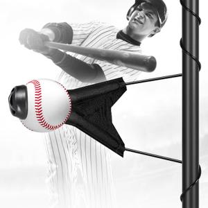 Portable Batting Swing Trainer For Baseball&Softball,Adjustable Ball Height
Hitting Trainer With Auto-Reset System For Solo Practice,Easy Setup Baseball Training Equipment For Beginner,Advance Player