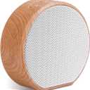 Wireless Speakers, Portable Bluetooth Speaker with IPX4 Waterproof, Perfect Small Size, HD Sound, Wireless Bluetooth Speaker for Home Office Bookshelf Outdoor Travel Camping-White