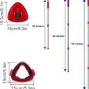 Spin Mop Head Replacement Base, Mop Handle Compatible EasyWring - Include 4-Section 30-59in Handle, 1 Cover and 1 Scrubber